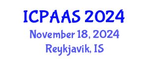 International Conference on Political and Administrative Sciences (ICPAAS) November 18, 2024 - Reykjavik, Iceland