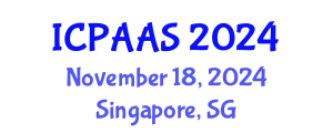 International Conference on Political and Administrative Sciences (ICPAAS) November 18, 2024 - Singapore, Singapore