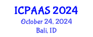 International Conference on Political and Administrative Sciences (ICPAAS) October 24, 2024 - Bali, Indonesia