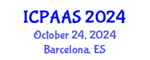 International Conference on Political and Administrative Sciences (ICPAAS) October 24, 2024 - Barcelona, Spain