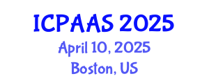 International Conference on Political and Administrative Sciences (ICPAAS) April 10, 2025 - Boston, United States