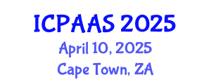 International Conference on Political and Administrative Sciences (ICPAAS) April 10, 2025 - Cape Town, South Africa