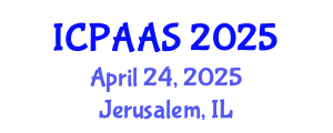 International Conference on Political and Administrative Sciences (ICPAAS) April 24, 2025 - Jerusalem, Israel