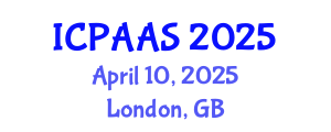 International Conference on Political and Administrative Sciences (ICPAAS) April 10, 2025 - London, United Kingdom