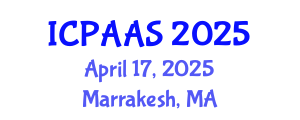 International Conference on Political and Administrative Sciences (ICPAAS) April 17, 2025 - Marrakesh, Morocco