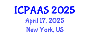 International Conference on Political and Administrative Sciences (ICPAAS) April 17, 2025 - New York, United States