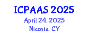 International Conference on Political and Administrative Sciences (ICPAAS) April 24, 2025 - Nicosia, Cyprus