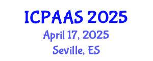 International Conference on Political and Administrative Sciences (ICPAAS) April 17, 2025 - Seville, Spain