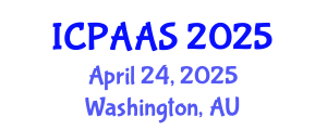 International Conference on Political and Administrative Sciences (ICPAAS) April 24, 2025 - Washington, Australia