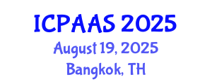 International Conference on Political and Administrative Sciences (ICPAAS) August 19, 2025 - Bangkok, Thailand