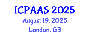 International Conference on Political and Administrative Sciences (ICPAAS) August 19, 2025 - London, United Kingdom