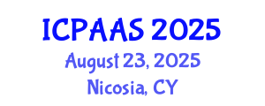 International Conference on Political and Administrative Sciences (ICPAAS) August 23, 2025 - Nicosia, Cyprus