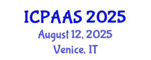 International Conference on Political and Administrative Sciences (ICPAAS) August 12, 2025 - Venice, Italy