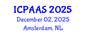 International Conference on Political and Administrative Sciences (ICPAAS) December 02, 2025 - Amsterdam, Netherlands