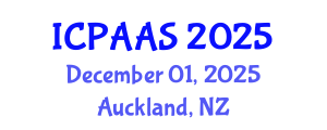 International Conference on Political and Administrative Sciences (ICPAAS) December 01, 2025 - Auckland, New Zealand