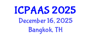 International Conference on Political and Administrative Sciences (ICPAAS) December 16, 2025 - Bangkok, Thailand