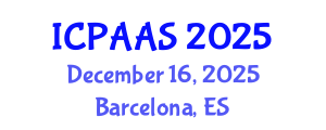 International Conference on Political and Administrative Sciences (ICPAAS) December 16, 2025 - Barcelona, Spain