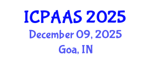 International Conference on Political and Administrative Sciences (ICPAAS) December 09, 2025 - Goa, India