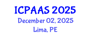 International Conference on Political and Administrative Sciences (ICPAAS) December 02, 2025 - Lima, Peru