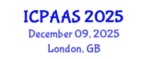 International Conference on Political and Administrative Sciences (ICPAAS) December 09, 2025 - London, United Kingdom