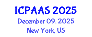 International Conference on Political and Administrative Sciences (ICPAAS) December 09, 2025 - New York, United States