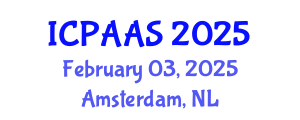 International Conference on Political and Administrative Sciences (ICPAAS) February 03, 2025 - Amsterdam, Netherlands