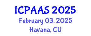 International Conference on Political and Administrative Sciences (ICPAAS) February 03, 2025 - Havana, Cuba