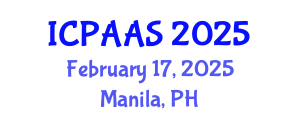 International Conference on Political and Administrative Sciences (ICPAAS) February 17, 2025 - Manila, Philippines