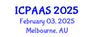 International Conference on Political and Administrative Sciences (ICPAAS) February 03, 2025 - Melbourne, Australia