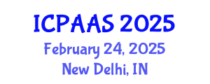 International Conference on Political and Administrative Sciences (ICPAAS) February 24, 2025 - New Delhi, India