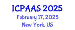 International Conference on Political and Administrative Sciences (ICPAAS) February 17, 2025 - New York, United States