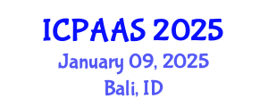 International Conference on Political and Administrative Sciences (ICPAAS) January 09, 2025 - Bali, Indonesia