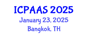 International Conference on Political and Administrative Sciences (ICPAAS) January 23, 2025 - Bangkok, Thailand