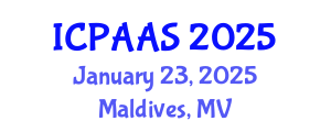 International Conference on Political and Administrative Sciences (ICPAAS) January 23, 2025 - Maldives, Maldives