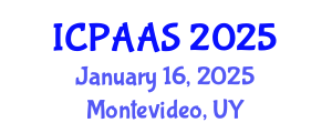 International Conference on Political and Administrative Sciences (ICPAAS) January 16, 2025 - Montevideo, Uruguay