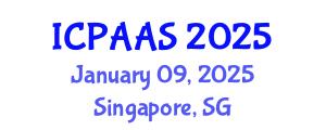 International Conference on Political and Administrative Sciences (ICPAAS) January 09, 2025 - Singapore, Singapore