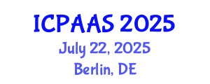 International Conference on Political and Administrative Sciences (ICPAAS) July 22, 2025 - Berlin, Germany