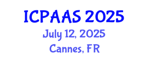 International Conference on Political and Administrative Sciences (ICPAAS) July 12, 2025 - Cannes, France