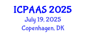 International Conference on Political and Administrative Sciences (ICPAAS) July 19, 2025 - Copenhagen, Denmark