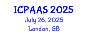 International Conference on Political and Administrative Sciences (ICPAAS) July 26, 2025 - London, United Kingdom