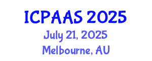 International Conference on Political and Administrative Sciences (ICPAAS) July 21, 2025 - Melbourne, Australia