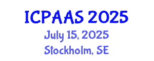 International Conference on Political and Administrative Sciences (ICPAAS) July 15, 2025 - Stockholm, Sweden