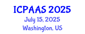 International Conference on Political and Administrative Sciences (ICPAAS) July 15, 2025 - Washington, United States