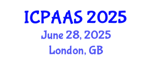 International Conference on Political and Administrative Sciences (ICPAAS) June 28, 2025 - London, United Kingdom