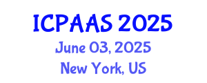 International Conference on Political and Administrative Sciences (ICPAAS) June 03, 2025 - New York, United States