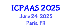 International Conference on Political and Administrative Sciences (ICPAAS) June 24, 2025 - Paris, France