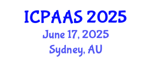 International Conference on Political and Administrative Sciences (ICPAAS) June 17, 2025 - Sydney, Australia