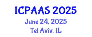 International Conference on Political and Administrative Sciences (ICPAAS) June 24, 2025 - Tel Aviv, Israel