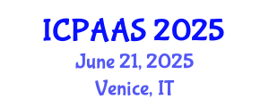 International Conference on Political and Administrative Sciences (ICPAAS) June 21, 2025 - Venice, Italy