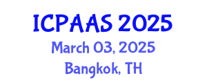 International Conference on Political and Administrative Sciences (ICPAAS) March 03, 2025 - Bangkok, Thailand